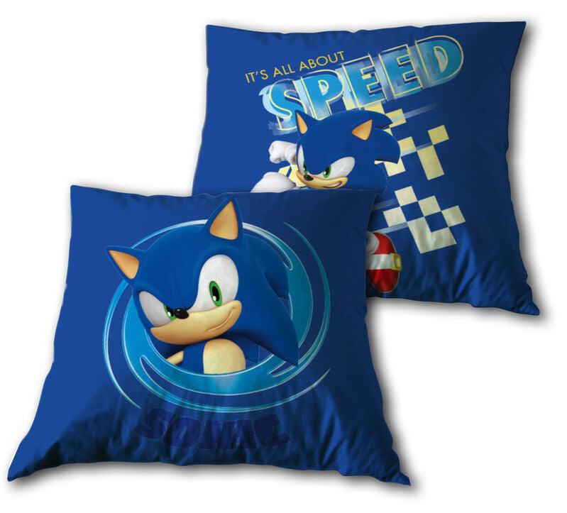 Sonic The Hedgehog - Sonic (It's All About Speed) cushion 35x35cm - Sega - Ginga Toys