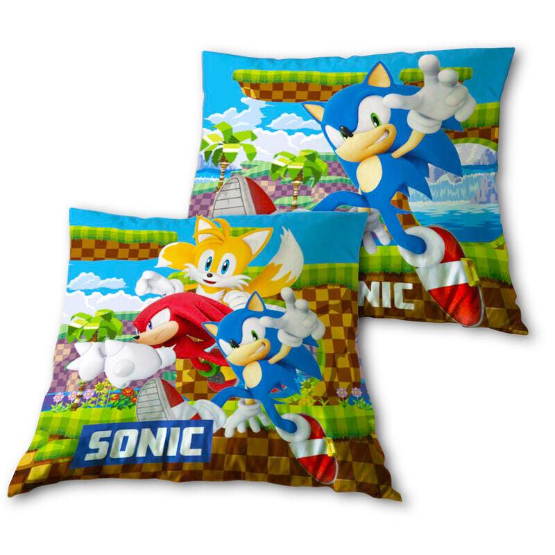 Sonic The Hedgehog - Sonic Knuckles and Tails cushion 35 x 35 cm - Sega - Ginga Toys