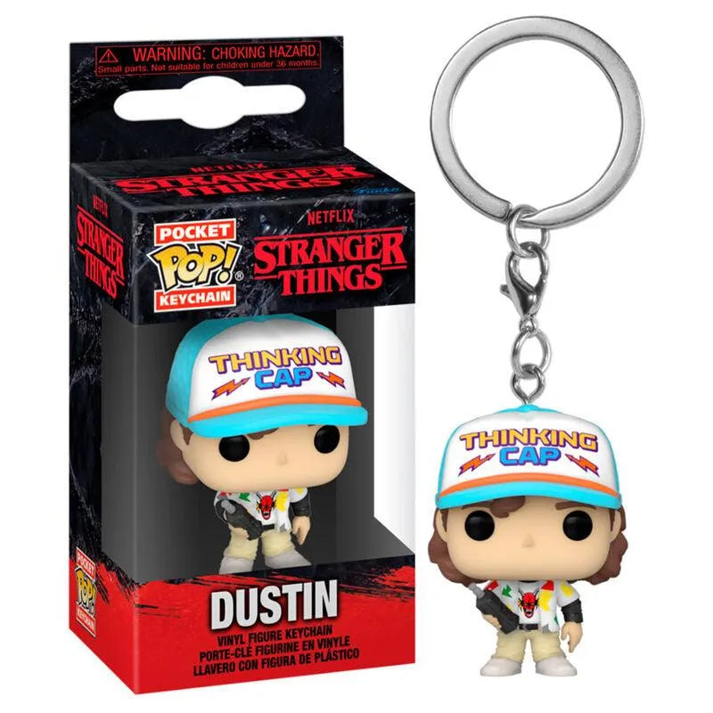 Stranger Things Dustin Henderson Funko Vinyl Pocket POP Keychain - Funko - Ginga Toys