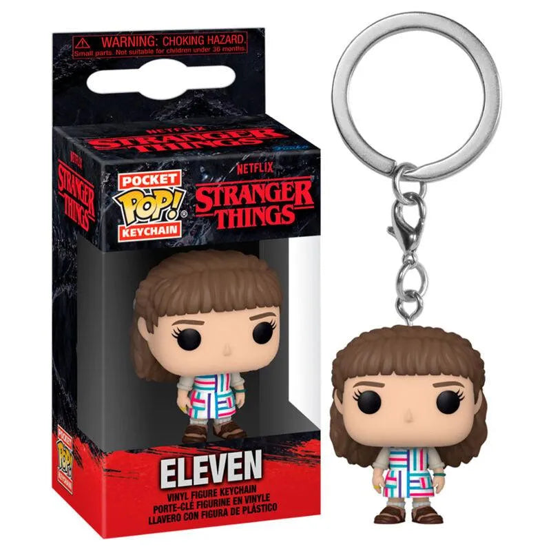 Stranger Things Eleven Funko Vinyl Pocket POP Keychain - Funko - Ginga Toys