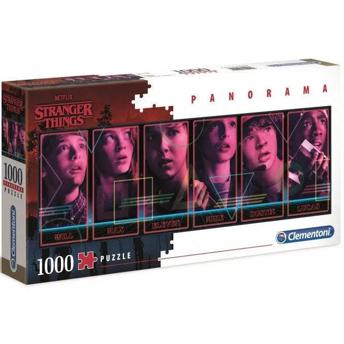 Stranger Things Panorama Premium Puzzle 1000pcs puzzle – Clementoni jigsaw for kids and collectors