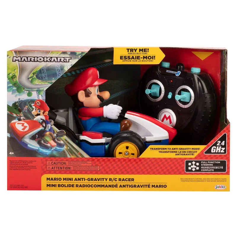 Super Mario Bros Mariokart 8" Mario Mini R/C Anti-Gravity Racer Car Toy - Ginga Toys
