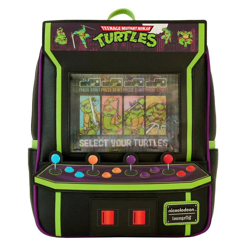 Teenage Mutant Ninja Turtles 40th Vintage Arcade Lenticular Glow Mini Backpack - Ginga Toys
