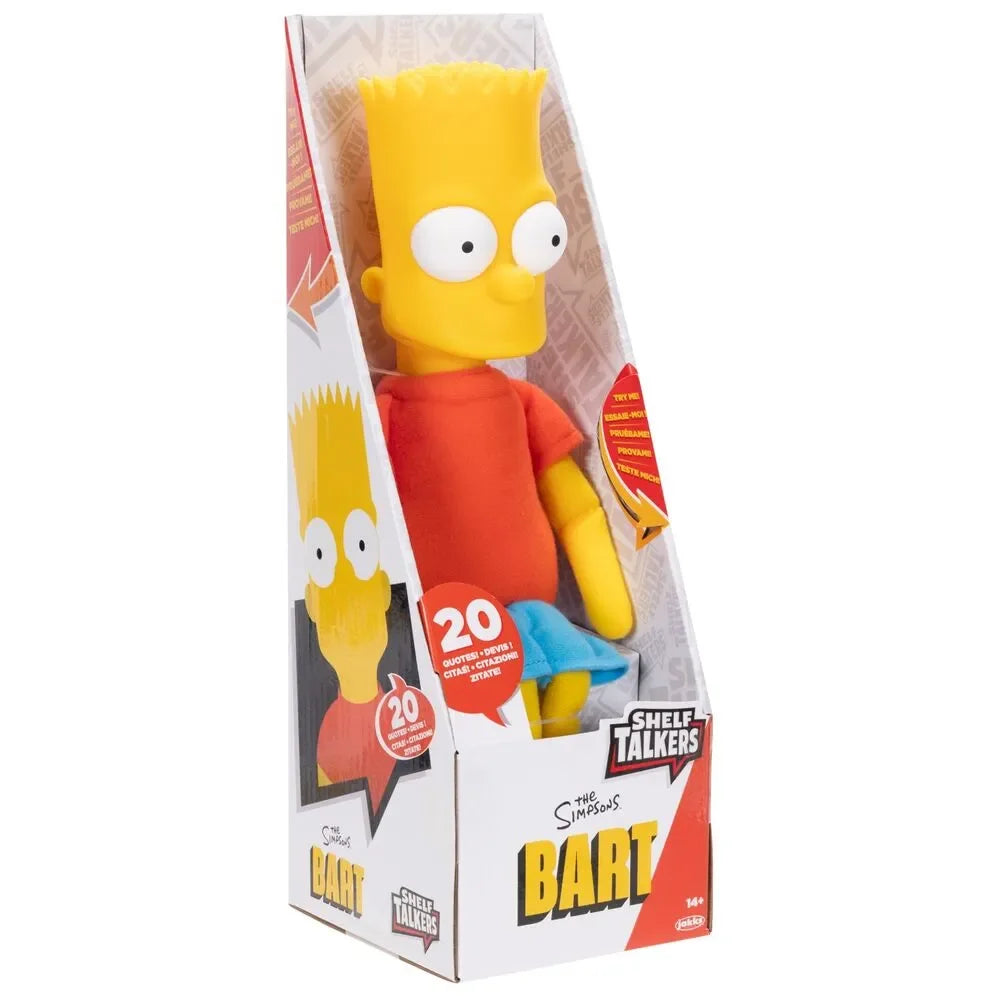 The Simpsons Shelf Talkers Bart Plush Doll 33cm - Ginga Toys