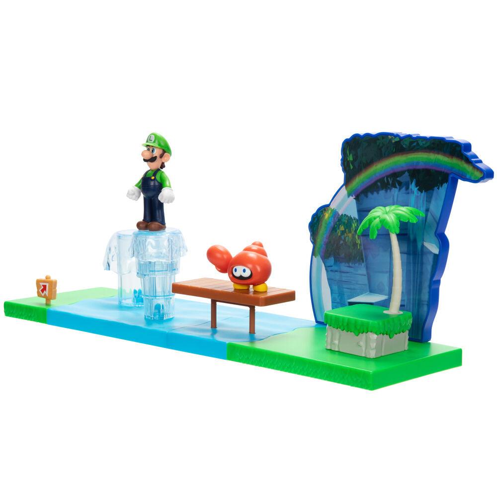 World of Nintendo 2.5" Mario World Sparkling Waters Playset - Jakks Pacific - Ginga Toys