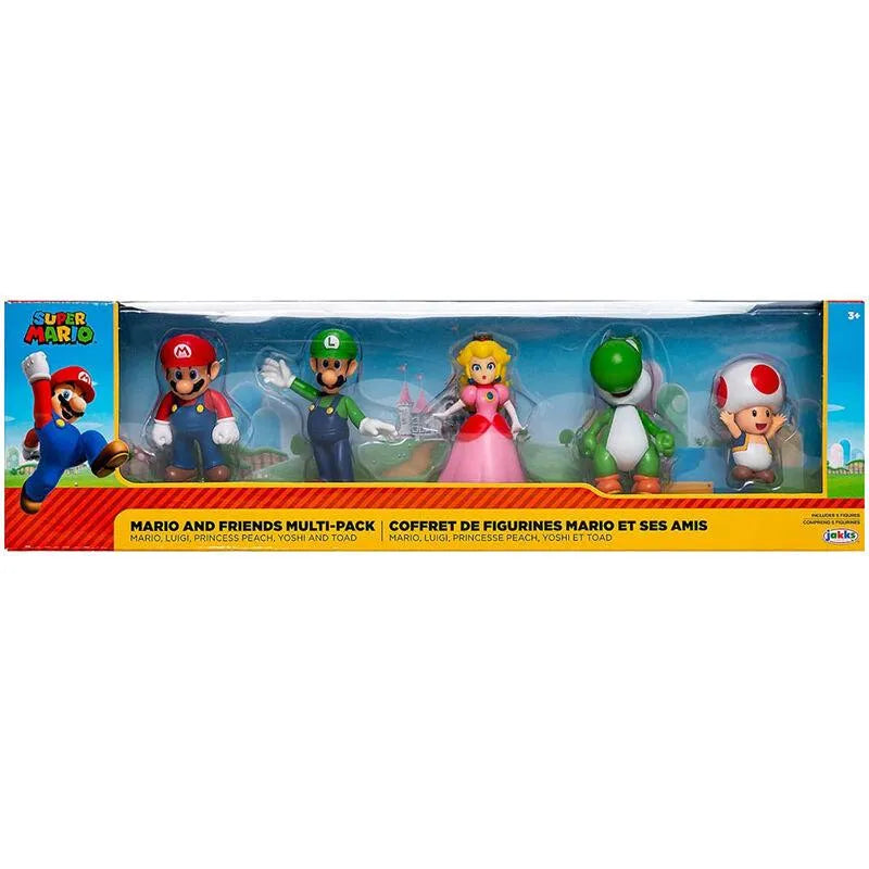 World of Nintendo Super Mario 2.50" 5-Pack Figures - Jakks Pacific - Ginga Toys