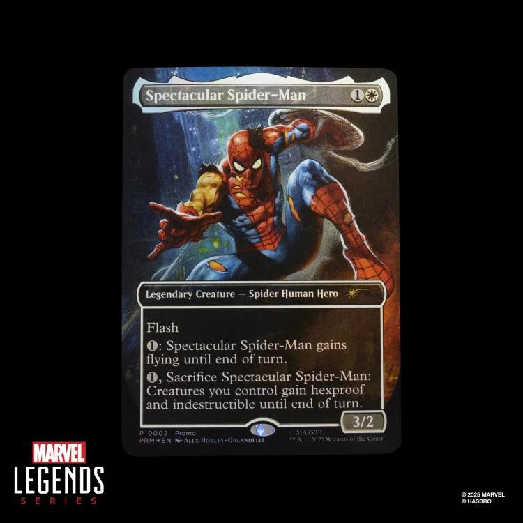 Marvel Legends Spider-Man Action Figure with Exclusive Magic: The Gathering Card - Ginga Toys