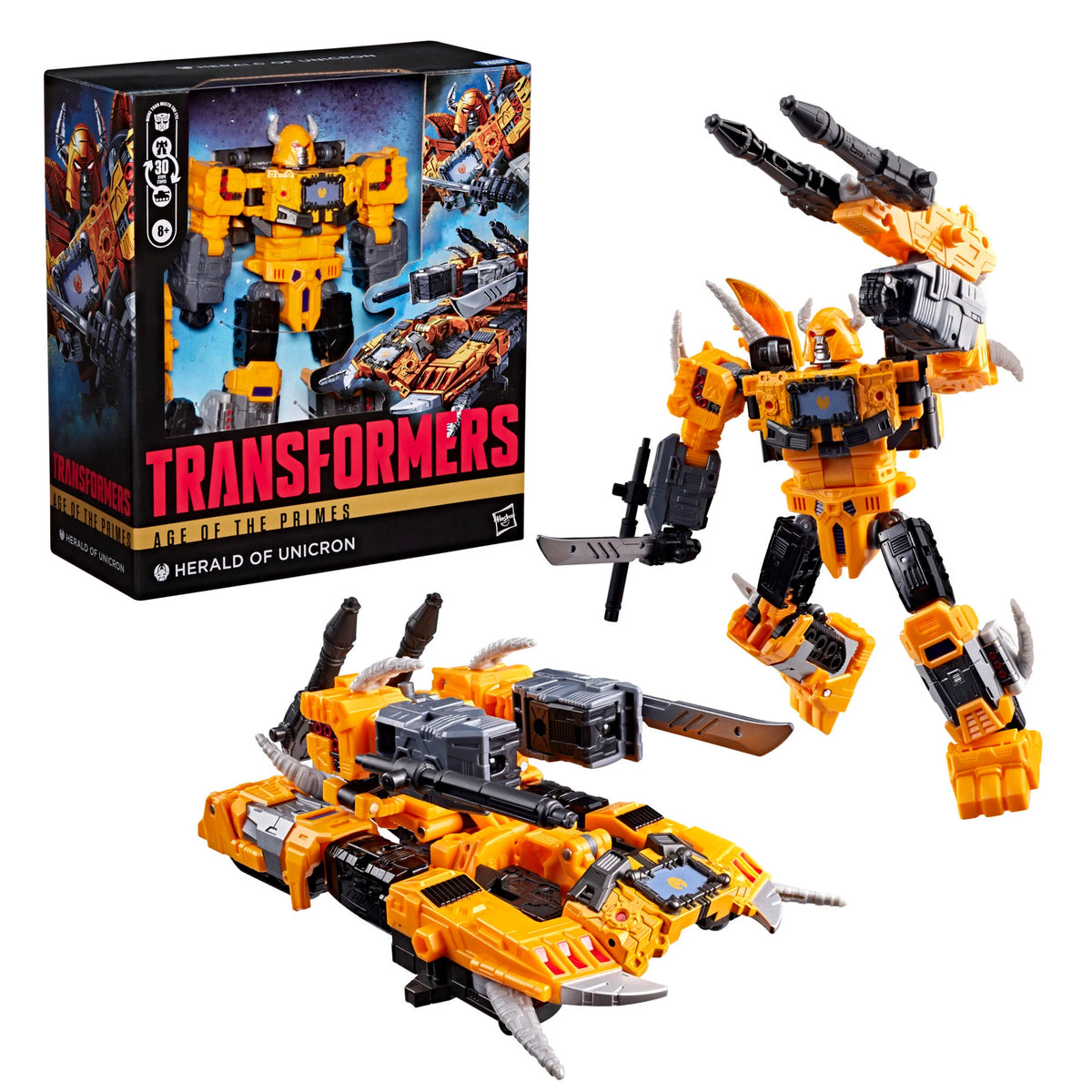 HASBRO Transformers Age of the Primes Leader Class Herald of Unicron 19cm transforming action figure - Ginga Toys