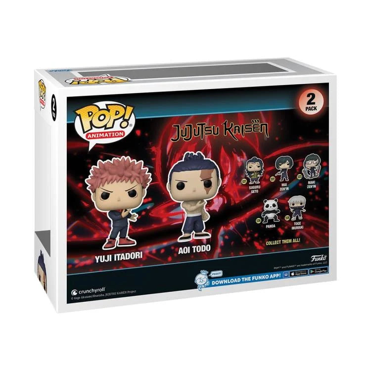 Pop! Animation: Jujutsu Kaisen - Yuji Itadori and Aoi Todo 2-Pack - Funko - Ginga Toys