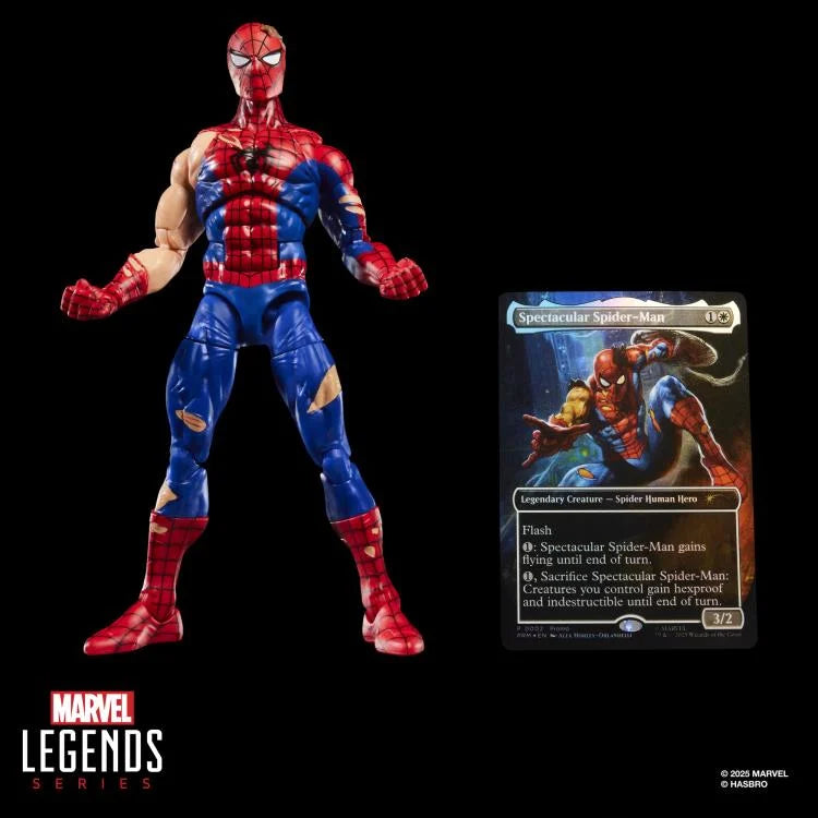 Marvel Legends Spider-Man Action Figure with Exclusive Magic: The Gathering Card - Ginga Toys