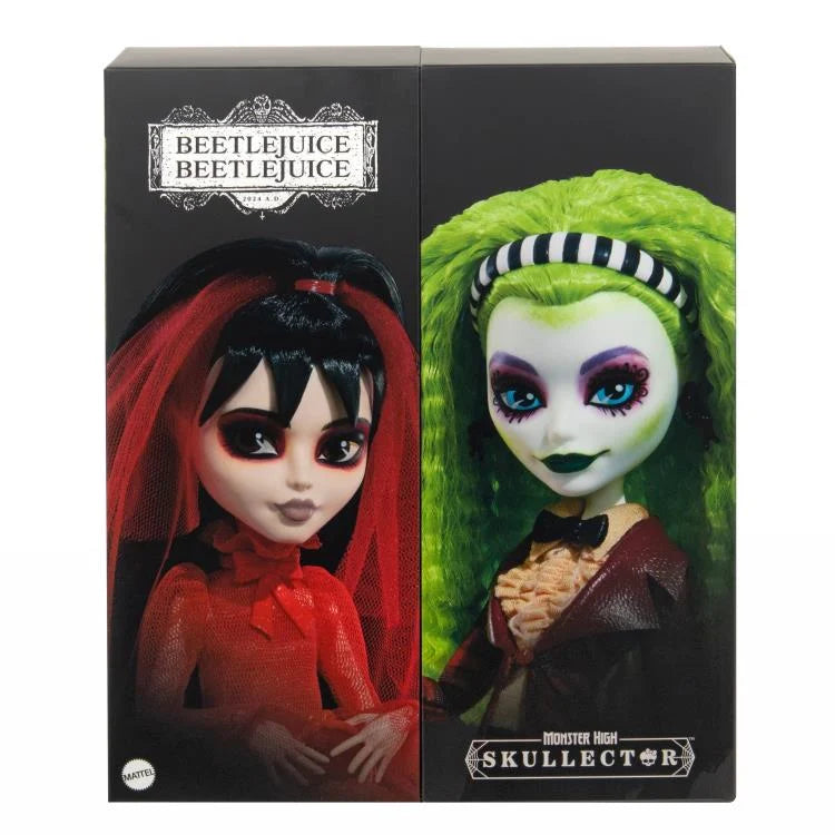 Monster High x Beetlejuice Beetlejuice Skullector Beetlejuice Wedding Exclusive Two-Pack Dolls Set - Ginga Toys