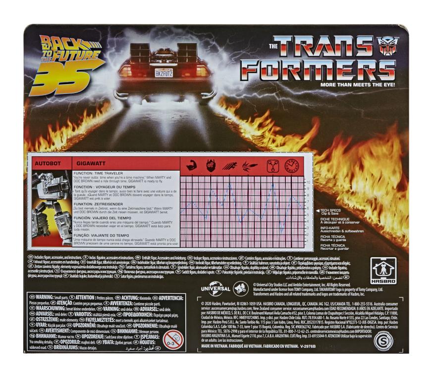 Transformers Collaborative Back to the Future x Transformers Gigawatt Action Figure - Ginga Toys