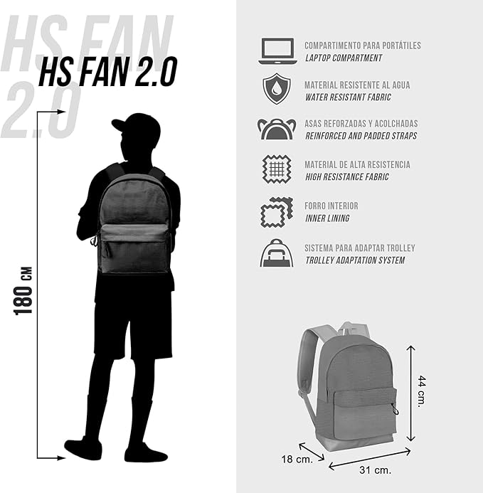 Beetlejuice Stripes-Heady Backpack 44cm