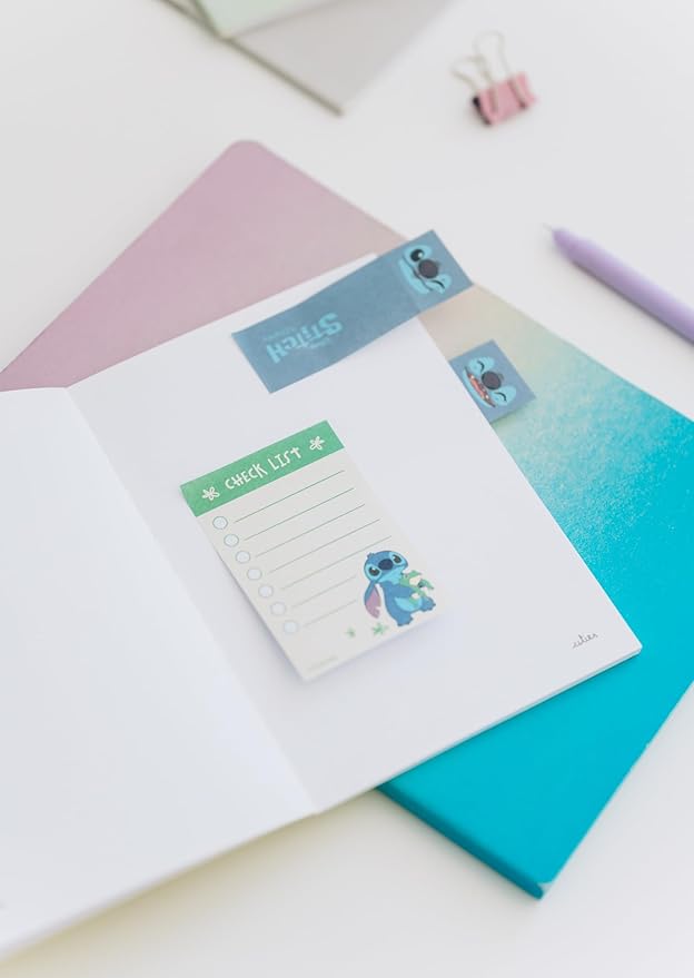 Disney Lilo & Stitch - Stitch Sticky Notes A6 Notebook - Ginga Toys