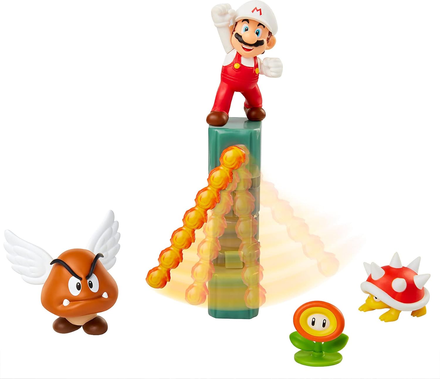 World of Nintendo Super Mario Lava Castle Diorama Set - Ginga Toys