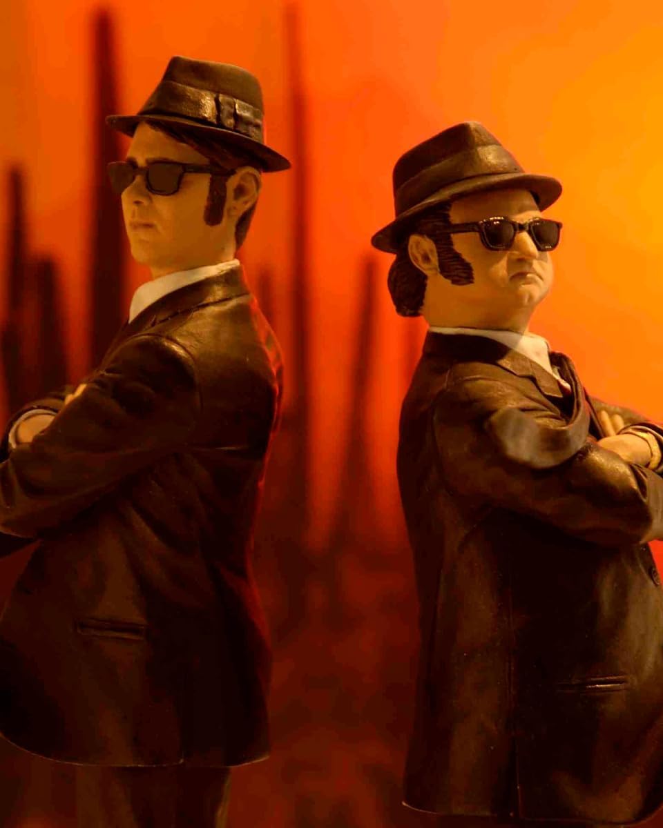 The Blues Brothers Movie Icons Jake & Elwood Blues Figurine Set - Ginga Toys