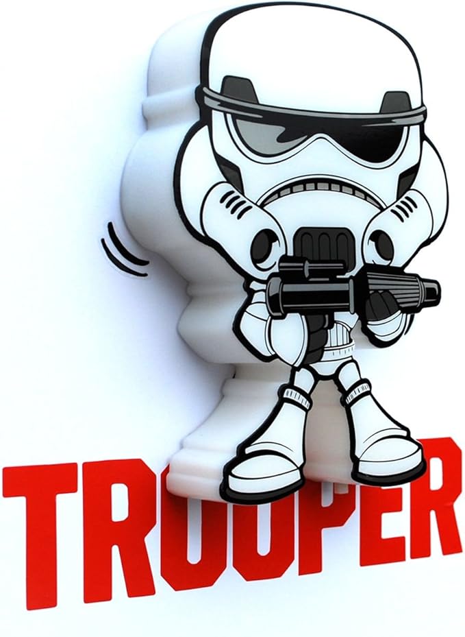 3D Light FX Star Wars Storm Trooper 3D Deco Mini-Sized Sticker LED Wall Light - Ginga Toys
