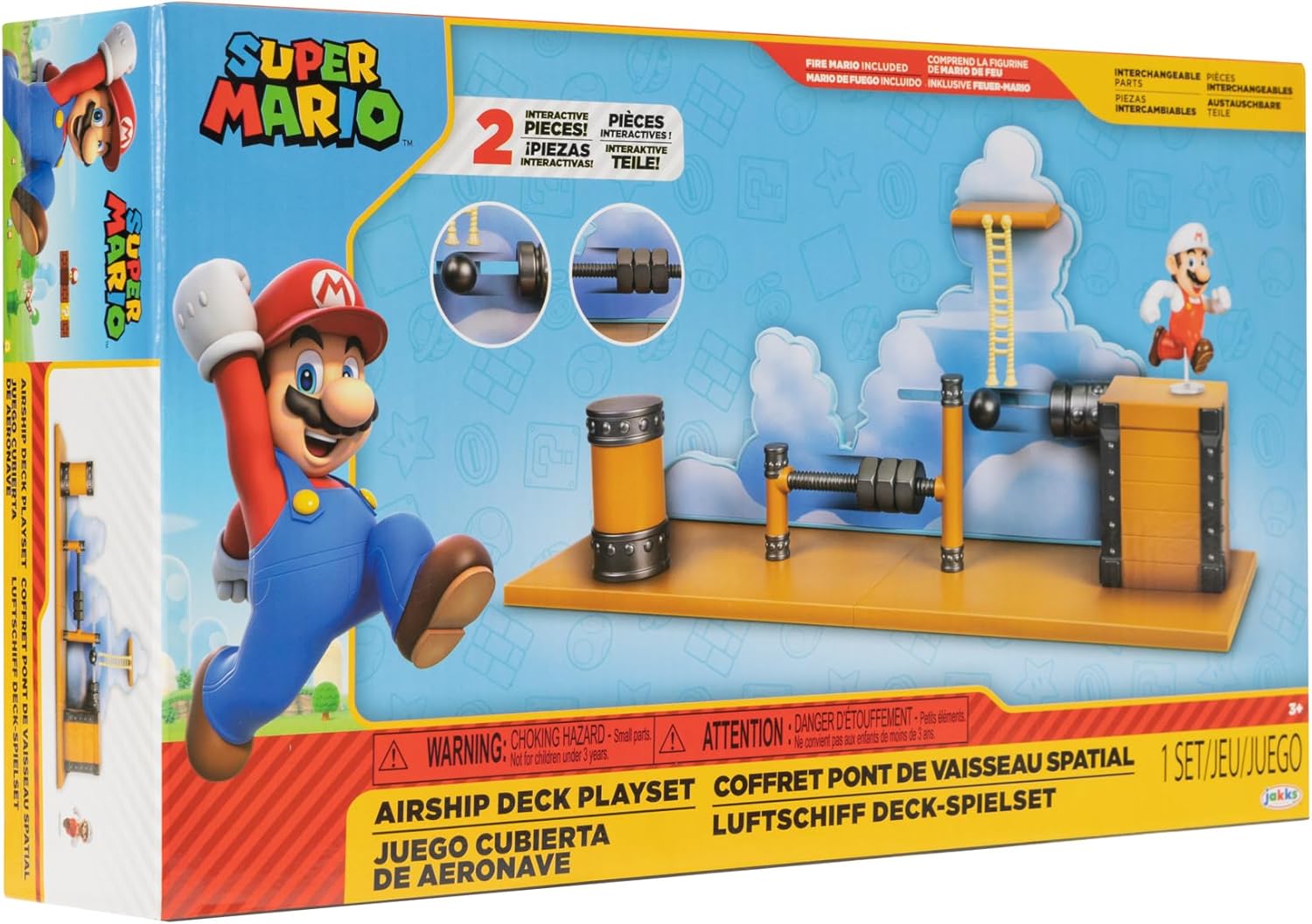 World of Nintendo Super Mario Airship Deck Playset - Ginga Toys