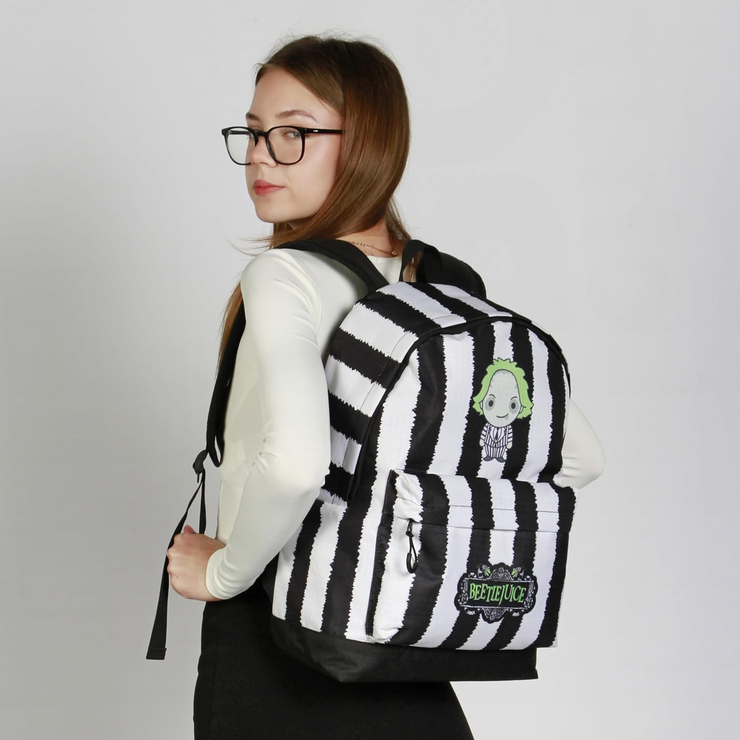 Beetlejuice Stripes-Heady Backpack 44cm