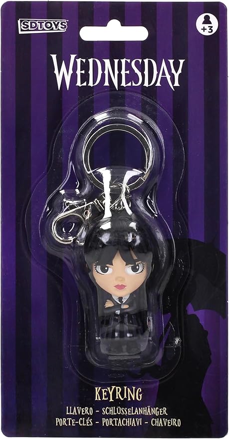 Netflix TV Wednesday Figurative Keychain 6cm - Ginga Toys