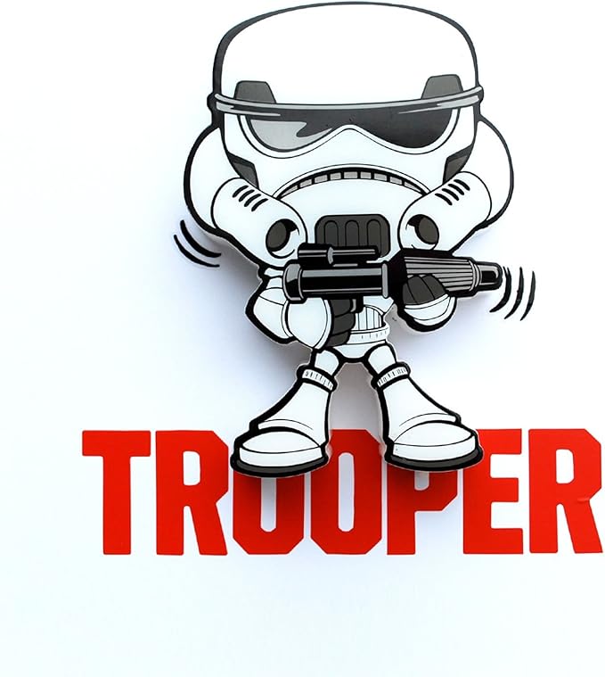 3D Light FX Star Wars Storm Trooper 3D Deco Mini-Sized Sticker LED Wall Light - Ginga Toys