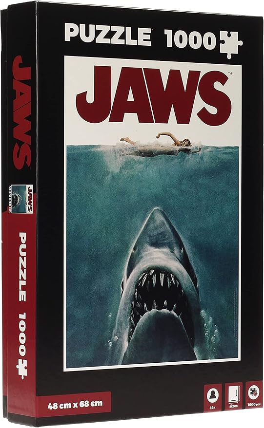 Jaws Movie Poster 1000-Piece Jigsaw Puzzle - Ginga Toys