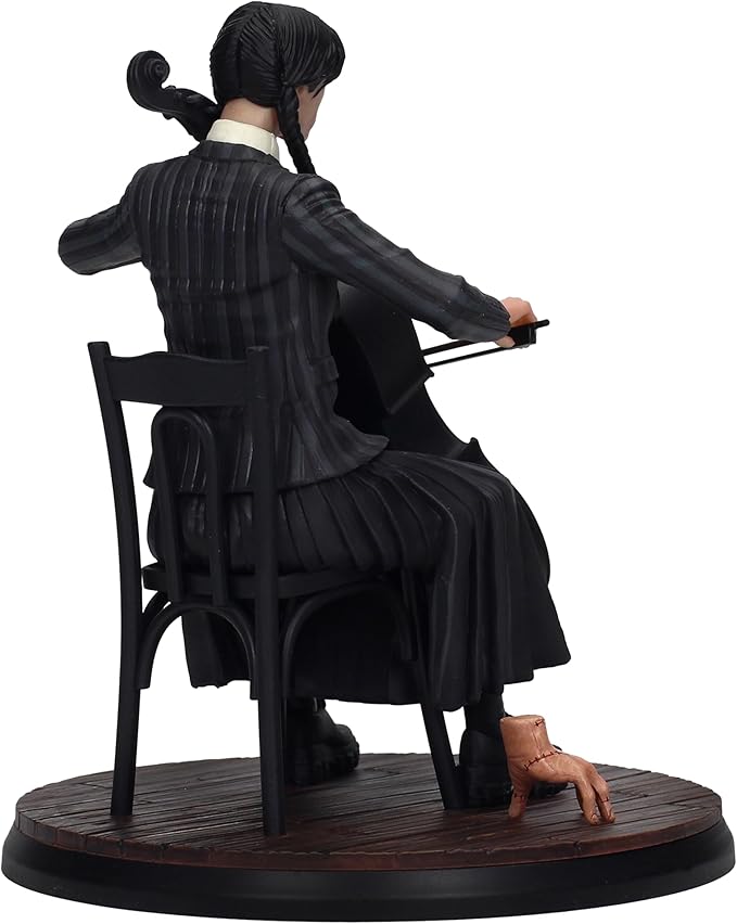 Netflix Wednesday Addams with Cello PVC Figure 20cm - Ginga Toys