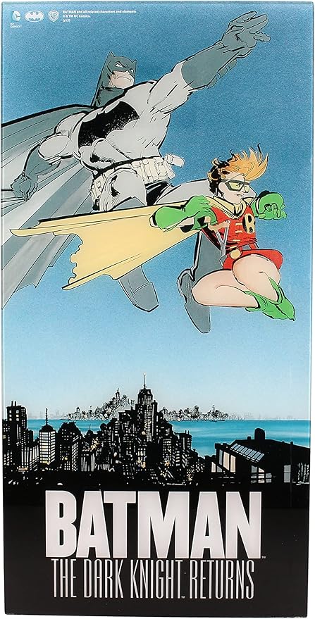 DC Comics The Dark Knight Returns Batman and Robin Glass Poster - Ginga Toys