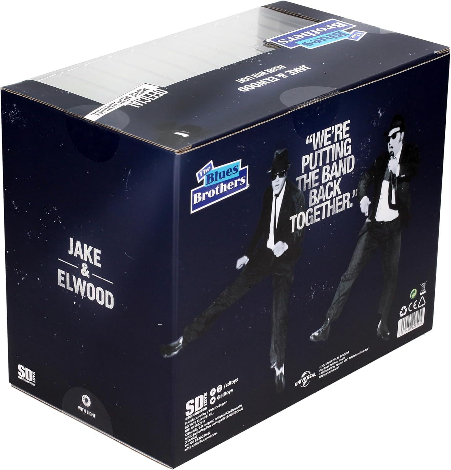 The Blues Brothers Jake and Elwood (Singing) 1/10 Scale Figure Set - Ginga Toys