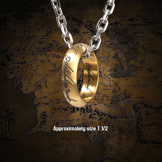 Lord Of The Rings The One Ring Anodised Stainless Steel Replica - Ginga Toys