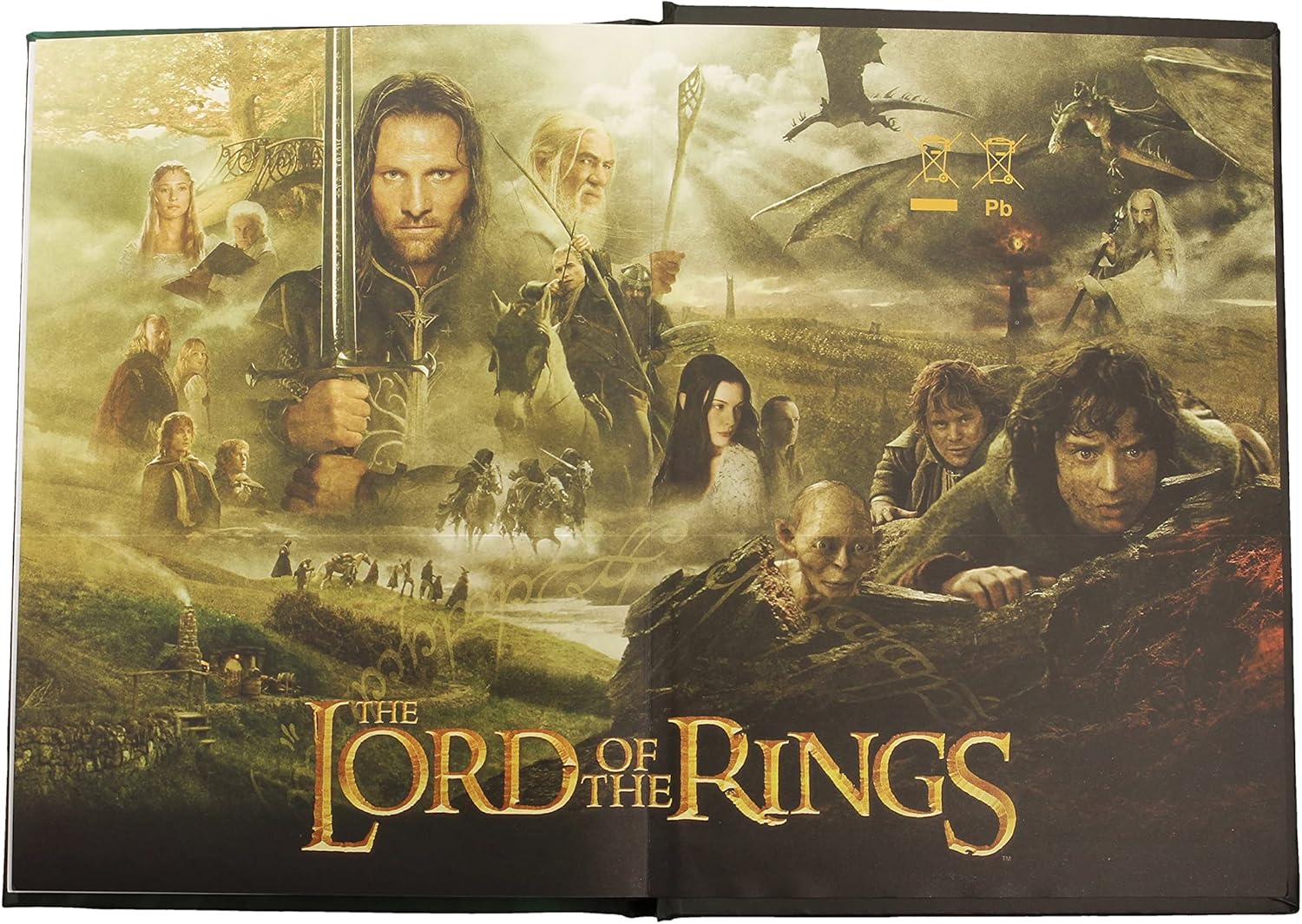 The Lord of the Rings One Ring to Rule Them All Luminous A5 Premium Notebook - Ginga Toys