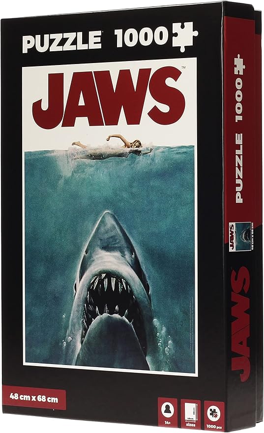 Jaws Movie Poster 1000-Piece Jigsaw Puzzle - Ginga Toys