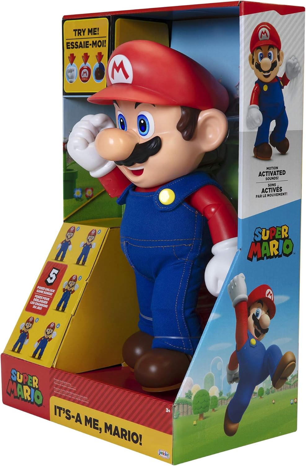 Nintendo Super Mario It's-A Me, Mario! Collectible interactive Action Figure by Jakks Pacific - Ginga Toys