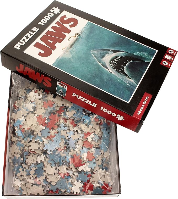 Jaws Movie Poster 1000-Piece Jigsaw Puzzle - Ginga Toys