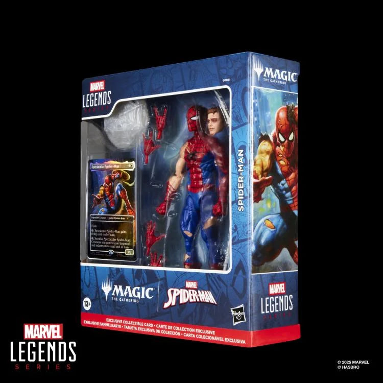 Marvel Legends Spider-Man Action Figure with Exclusive Magic: The Gathering Card - Ginga Toys