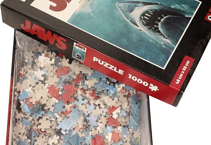 Jaws Movie Poster 1000-Piece Jigsaw Puzzle - Ginga Toys