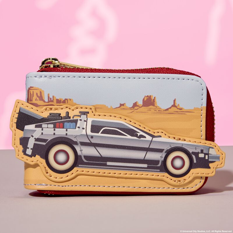Loungefly Back To The Future 40th Anniversary Delorean Accordion Wallet - Ginga Toys