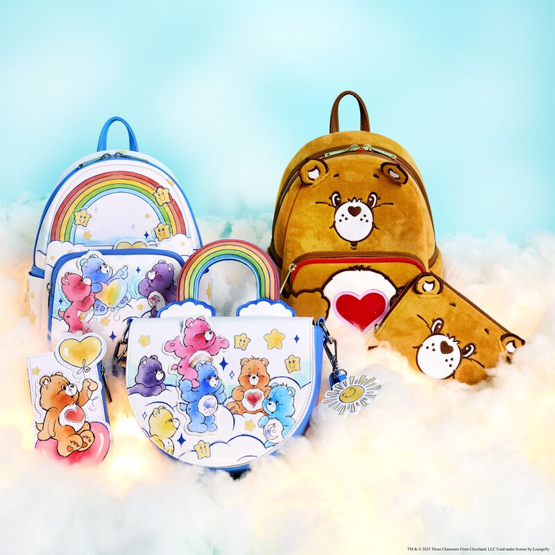 Loungefly Care Bears Care-A-Lot Rainbow Handle Crossbody Bag - Ginga Toys