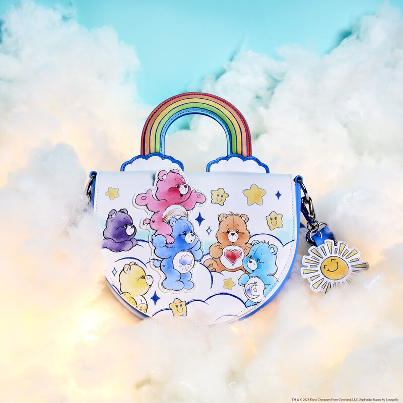Loungefly Care Bears Care-A-Lot Rainbow Handle Crossbody Bag - Ginga Toys