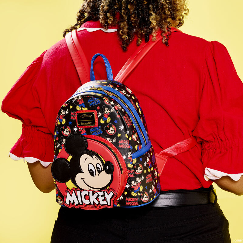 Loungefly Disney Mickey Mouse Classic All-Over Print Mini Backpack - Ginga Toys