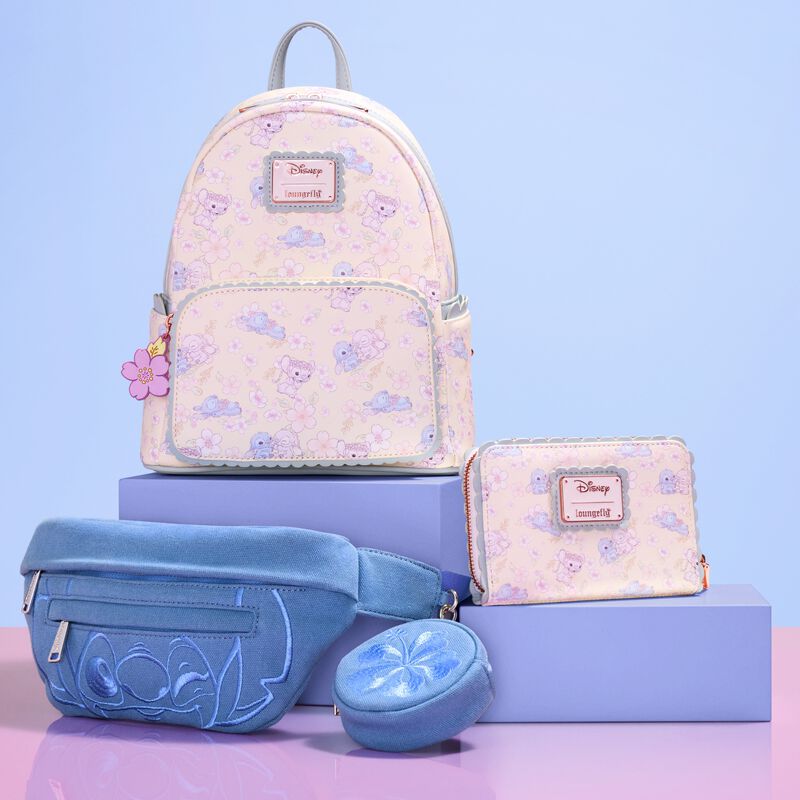 Loungefly Disney Stitch Ohana Canvas Convertible Belt Bag with Coin Bag - Ginga Toys