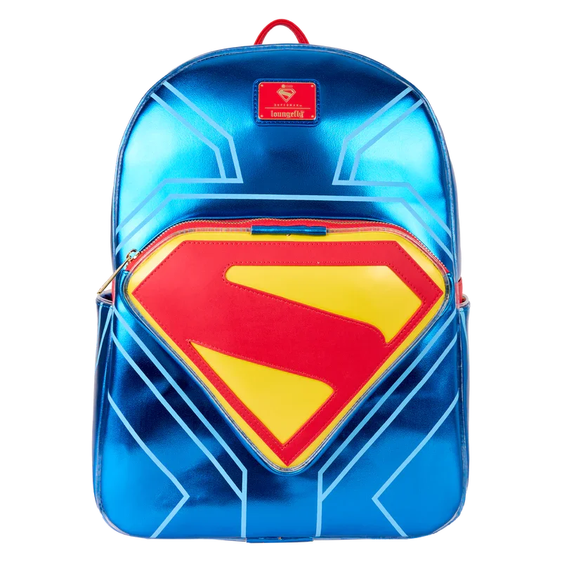 Loungefly DC Superman Light Up Glow Full-Size Backpack