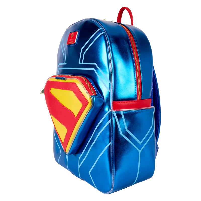 Loungefly DC Superman Light Up Glow Full-Size Backpack