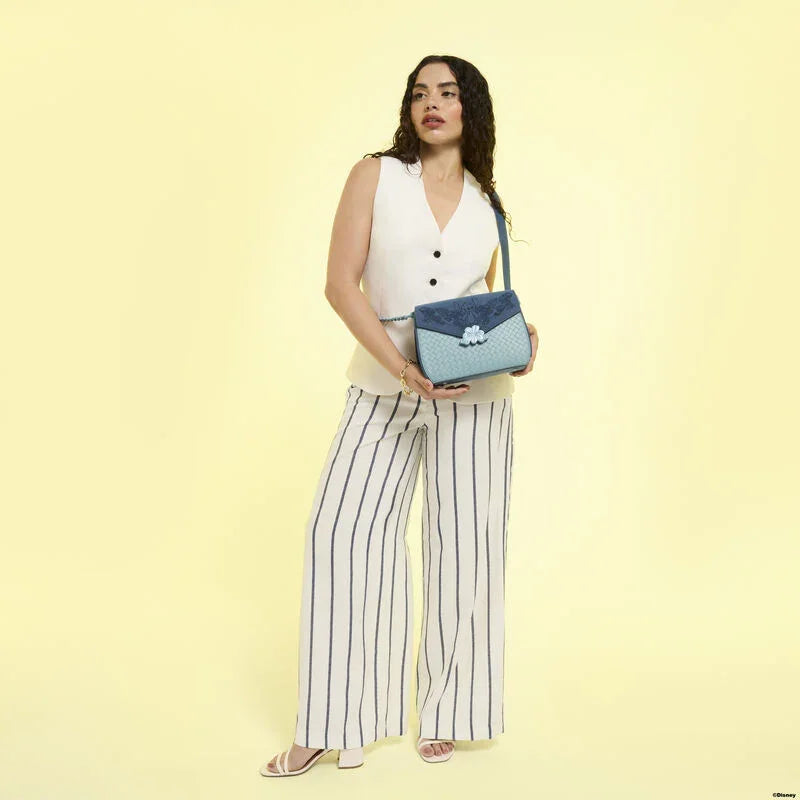 Loungefly Disney Stitch Embroidered Floral Crossbody Bag