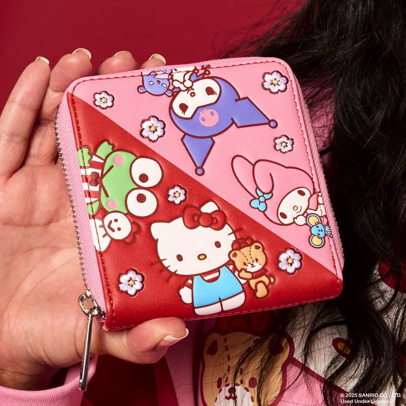 Loungefly Sanrio Hello Kitty & Friends Colour Block Zip Around Wallet - Ginga Toys