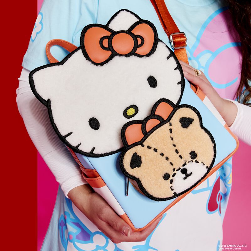 Loungefly Sanrio Hello Kitty & Tiny Chum Bear Sherpa Mini Backpack - Ginga Toys