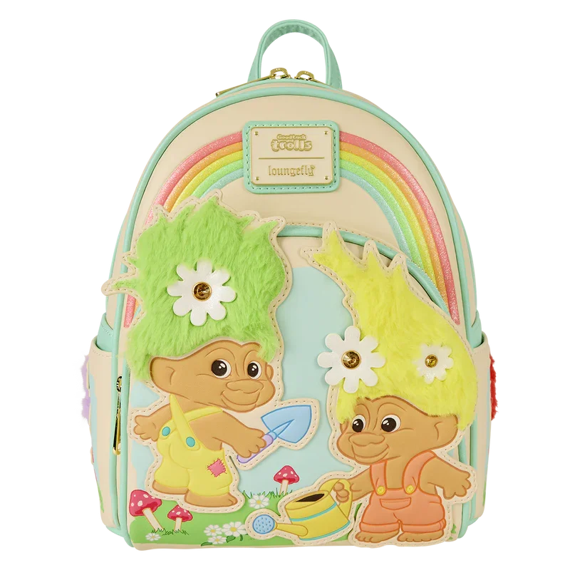 Loungefly Classic Trolls Plush Glitter Mini Backpack