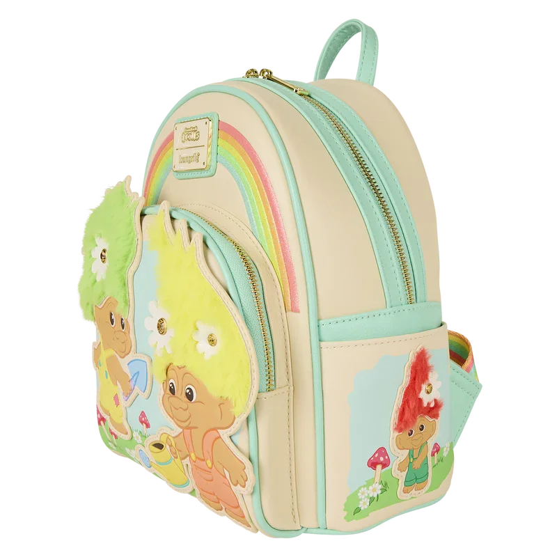 Loungefly Classic Trolls Plush Glitter Mini Backpack