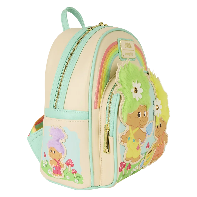 Loungefly Classic Trolls Plush Glitter Mini Backpack