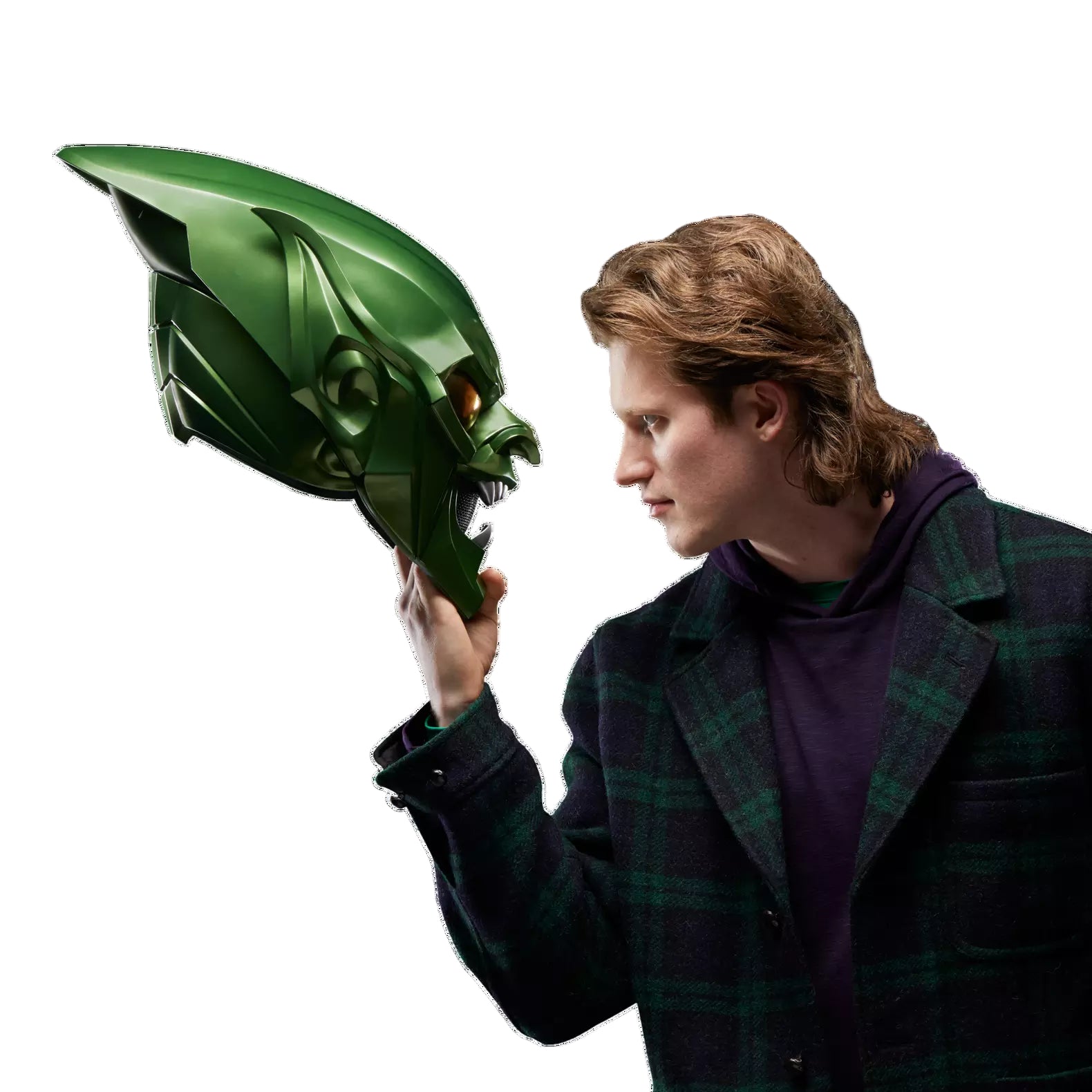 Marvel Legends Series Spider-Man: No Way Home Green Goblin Premium Roleplay Helmet - Ginga Toys